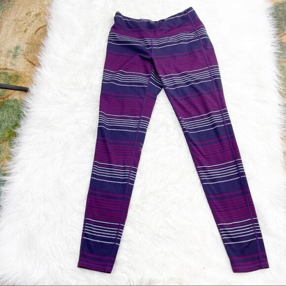 Athleta Chaturanga Striped Mid-Rise Leggings - Picture 2 of 7